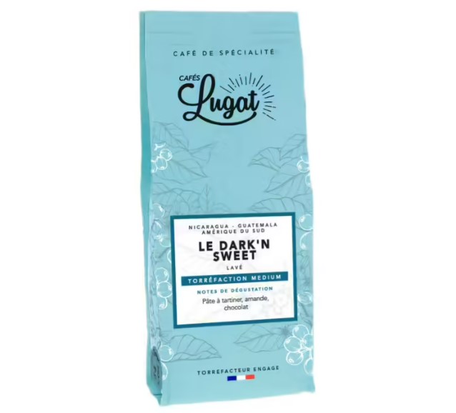 Cafés Lugat - Caffè in grani - Le Dark'n Sweet 250 g