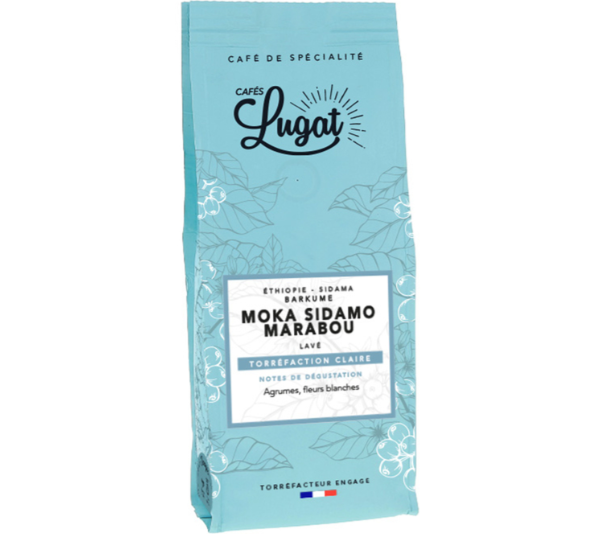 Cafés Lugat - Caffè in grani - Moka Sidamo Marabou Etiopia 250 g