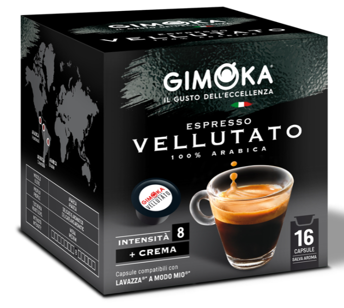 Capsule compatibili A Modo Mio Lavazza - Gimoka - Vellutato